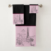 Cafe Paris Badehandtuch-Set Badhandtuch Set (Insitu)