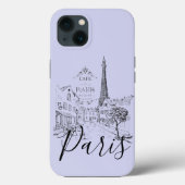 Cafe Paris Case-Mate iPhone Case (Rückseite)