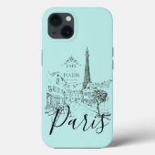 Cafe Paris Case-Mate iPhone Case (Rückseite)