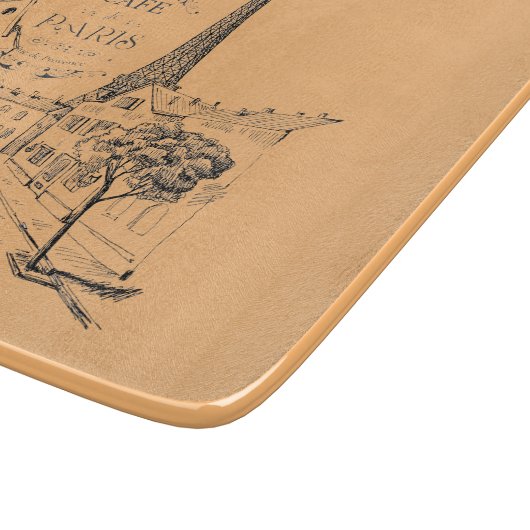 Café Paris Cutting Board Schneidebrett (Ecke)