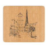 Café Paris Cutting Board Schneidebrett (Vorderseite)