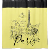 Café Paris Duschvorhang (Vorderseite)