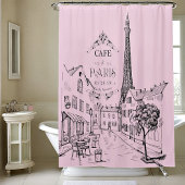 Café Paris Duschvorhang