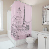 Café Paris Duschvorhang (Beispiel)