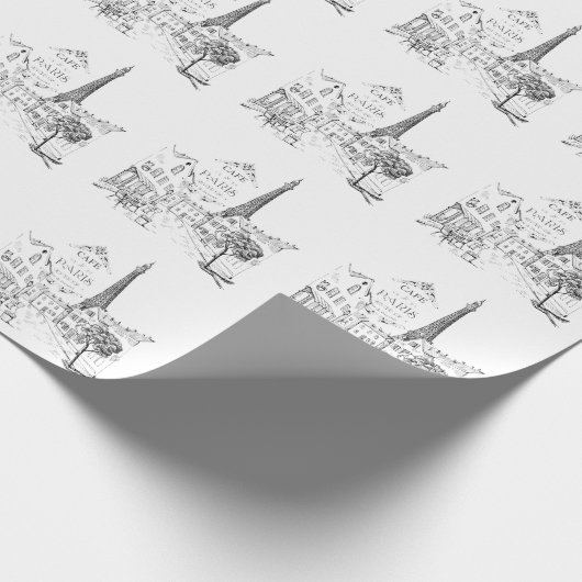 Café Paris Geschenkpapier (Ecke)