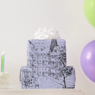 Cafe Paris Geschenkpapier