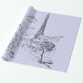 Cafe Paris Geschenkpapier (Ungerollt)