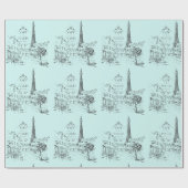 Cafe Paris Geschenkpapier (Flach)