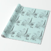 Cafe Paris Geschenkpapier (Ungerollt)