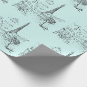 Cafe Paris Geschenkpapier (Ecke)