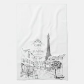 Café Paris Geschirrtuch (Vertikal)