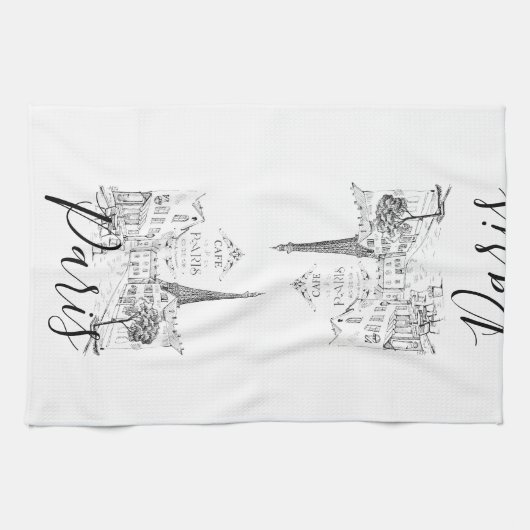 Café Paris Geschirrtuch (Horizontal)