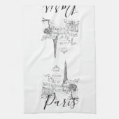 Café Paris Geschirrtuch (Vertikal)
