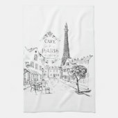 Café Paris Geschirrtuch (Vertikal)