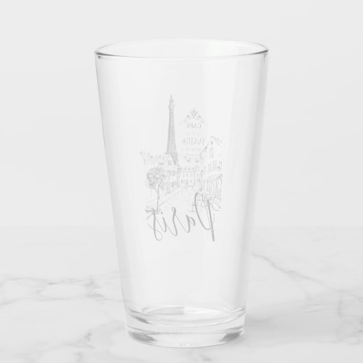 Café Paris Glas (Rückseite)