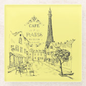 Cafe Paris Glasuntersetzer (Vorderseite)