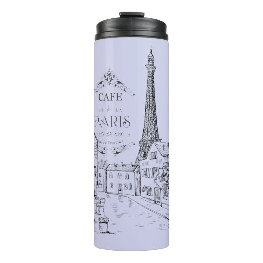 Cafe Paris Isolierbecher Thermosbecher (Vorderseite)