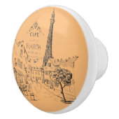 Cafe Paris Keramik Knob Keramikknauf (Rechts)