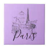 Café Paris Keramik Tile Fliese (Vorderseite)