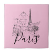 Café Paris Keramik Tile Fliese (Vorderseite)