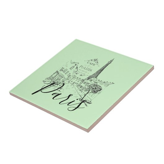 Café Paris Keramik Tile Fliese (Seite)