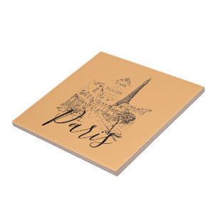 Café Paris Keramik Tile Fliese