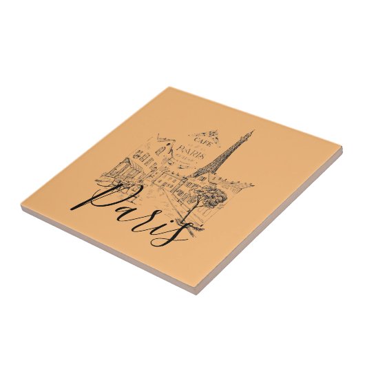 Café Paris Keramik Tile Fliese (Seite)