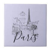 Cafe Paris Keramikfliese (Vorderseite)