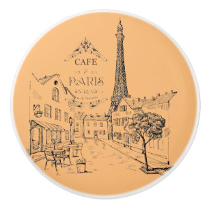 Cafe Paris Keramikknopf Keramikknauf