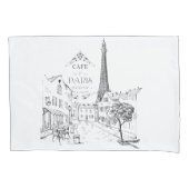 Café Paris Kissenbezug (Vorderseite)