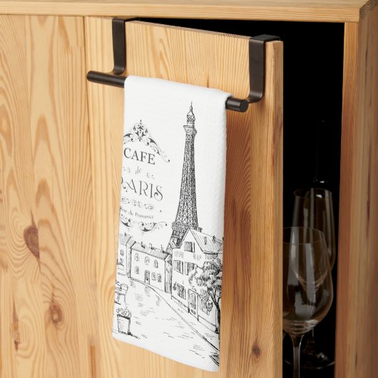 Café Paris Küchentuch (Drittel gefaltet)