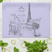 Café Paris Küchentuch (Gefaltet)