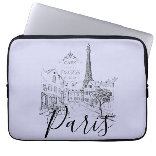 Cafe Paris   Laptop-Hülle Laptopschutzhülle