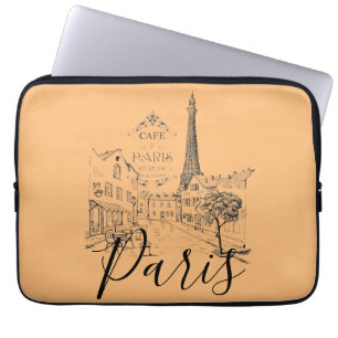 Cafe Paris Laptop-Hülle Laptopschutzhülle