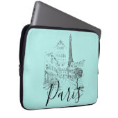 Café Paris Laptop Sleeve (Vorne Rechts)