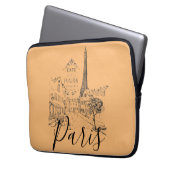Café Paris Laptop Sleeve (Vorderseite Links)