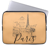 Café Paris Laptop Sleeve (Vorderseite)