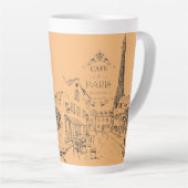 Café Paris Latte Tasse (Rechte Ecke)