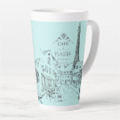 Café Paris Latte Tasse (Rechte Ecke)