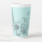 Café Paris Latte Tasse (Vorderseite)