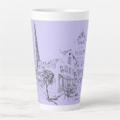 Café Paris Latte Tasse (Vorderseite)