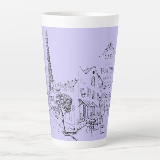 Café Paris Latte Tasse (Vorderseite)