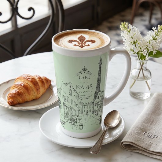Café Paris Latte Tasse