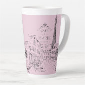 Café Paris Latte Tasse (Rechte Ecke)