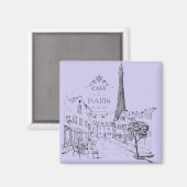 Café Paris Magnet (Vorderseite/Rückseite)