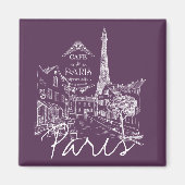 Café Paris Magnet (Vorne)