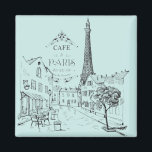 Café Paris Magnet<br><div class="desc">Café Paris Thema</div>