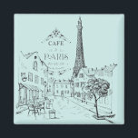 Café Paris Magnet<br><div class="desc">Café Paris Thema</div>
