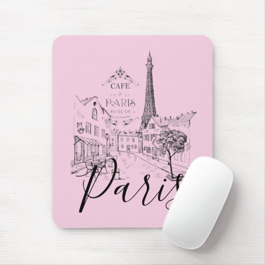 Cafe Paris Mauspad (Mit Mouse)