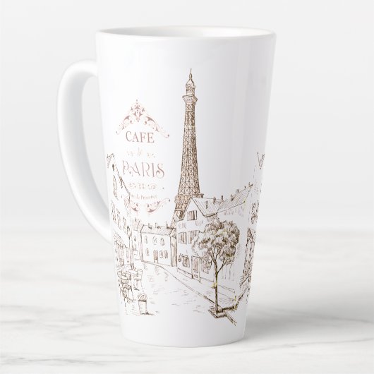 Café Paris Milchtasse (Linke Ecke)